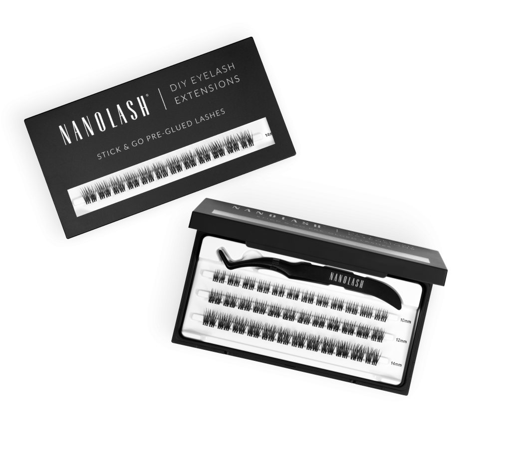 Pre-Glued Wimpernbüschel für Wimpernextensions zu Hause nanolash